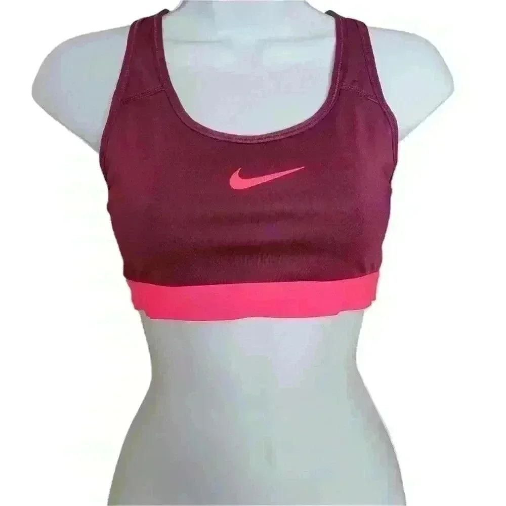 Nike Classic Sports Bra Purple & Pink Size S